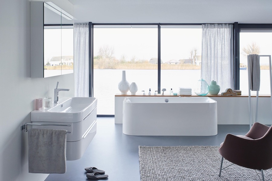 Elegantní sanita z řady Happy D.2 od značky Duravit v koupelně