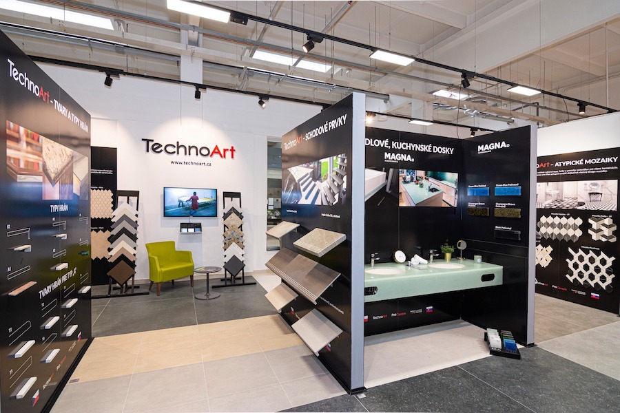 Výroba TechnoArt v prostorách New Living Center v Bratislavě