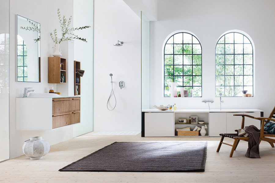 Koupelnové vodovodní baterie Nobili Nobi v designu chromu