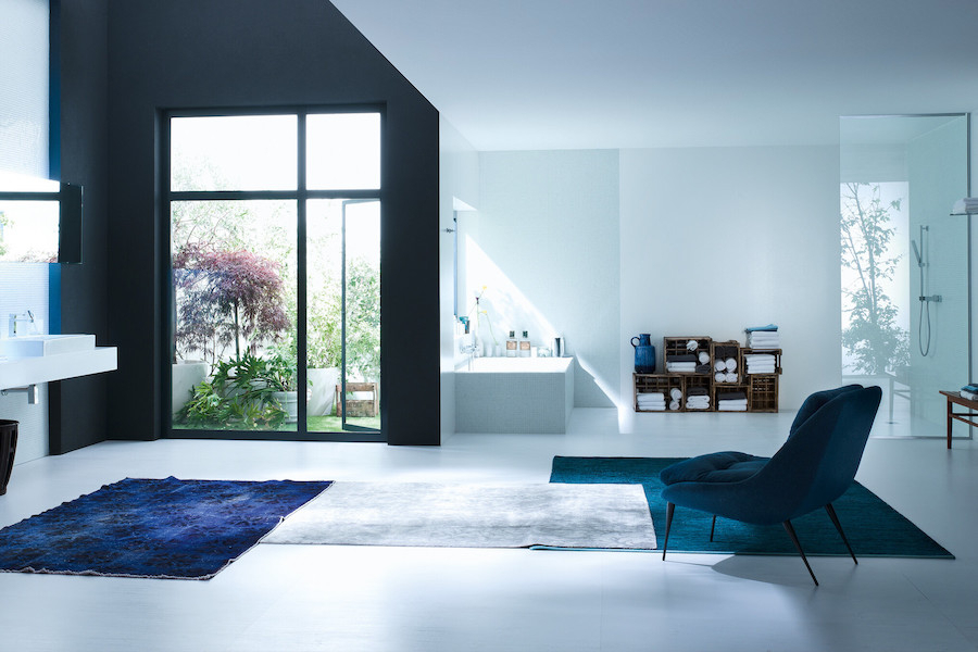 Koupelna vybavená vodovodními bateriemi Nobili Mia