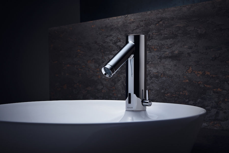 Minimalistické vodovodní baterie Starck v chromu od značky AXOR