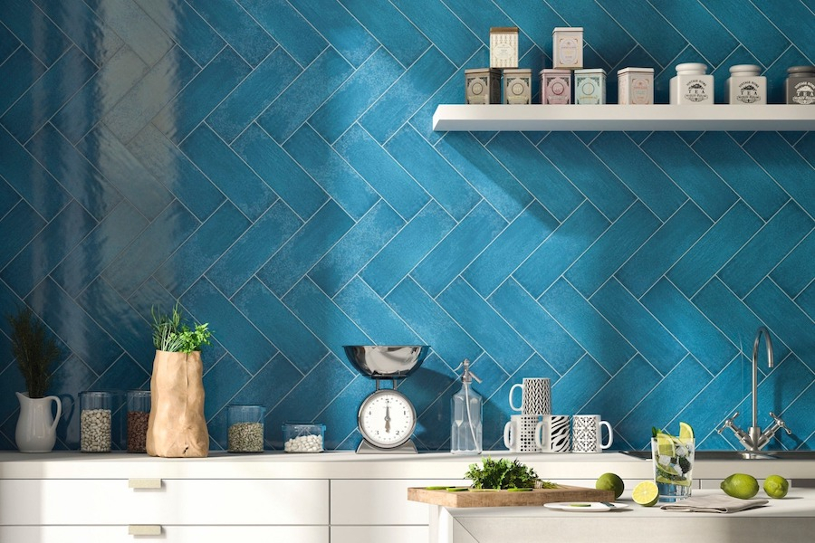 Keramický obklad Iris Maiolica v interiéru