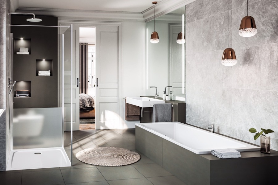 Moderní vana Kaldewei Cayono Duo v koupelně