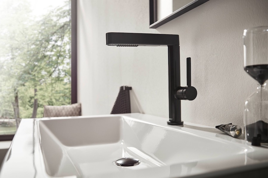 Umyvadlová baterie s výsuvnou sprchou Hansgrohe Finoris