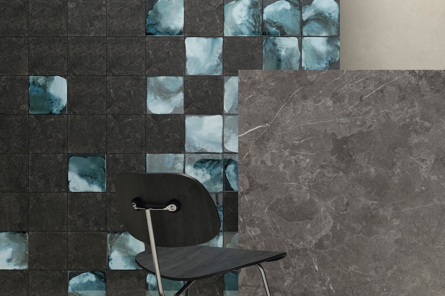 Kolekce dlažeb a obkladů Elementi od výrobce Iris v moderním interiéru
