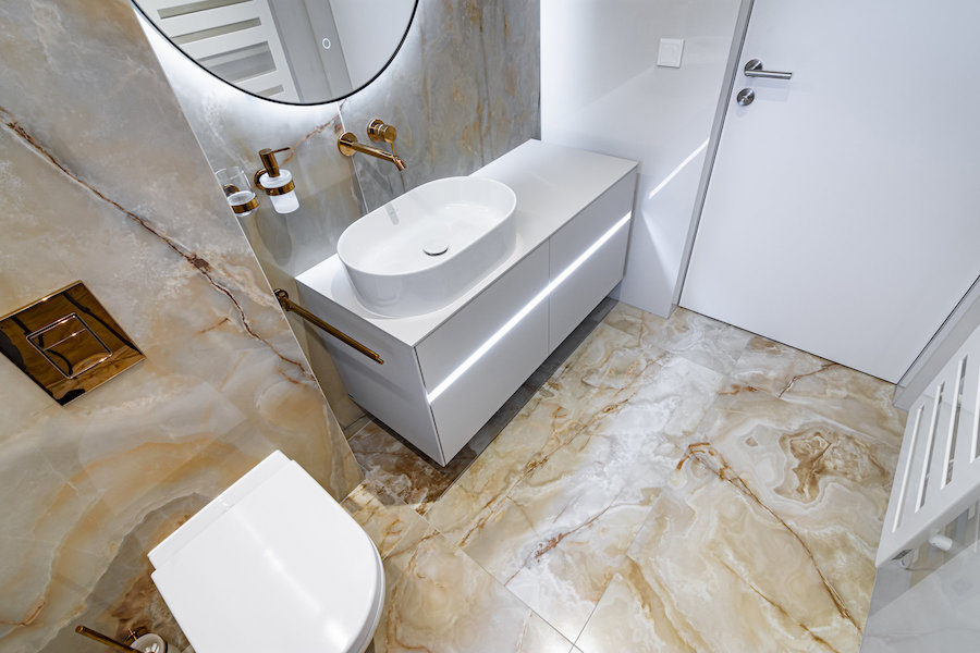 Realizace koupelny pro rodinný dům ve Vídni