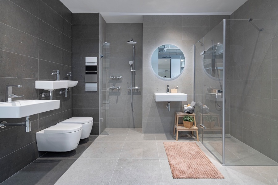 Koupelnová kóje pro projekt Pri Mýte