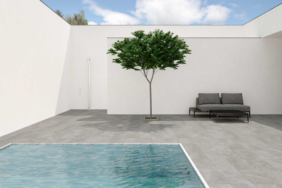 Exteriérová dlažba Bahia od Ermes v okolí bazénu