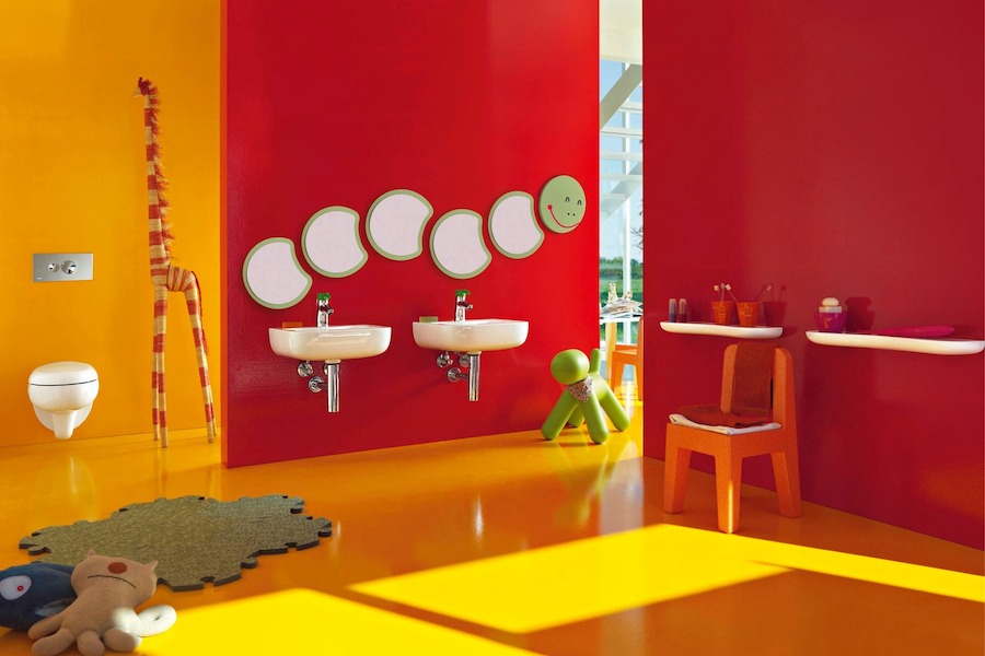 Dětská kolekce Florakids od značky Laufen ve školce