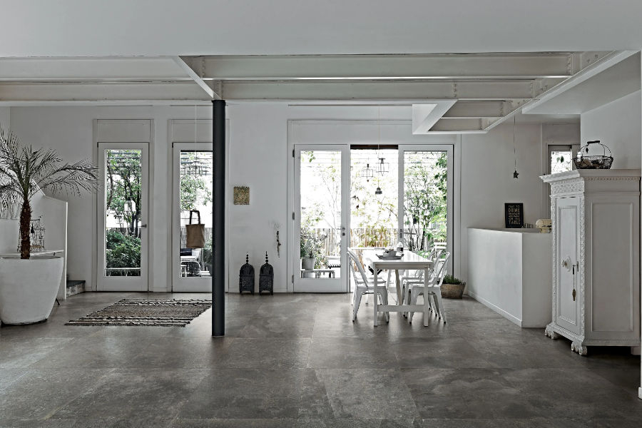 Dlažba v designu kamene Urban Style v interiéru