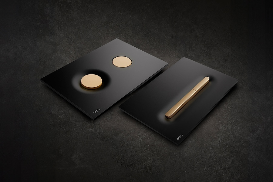 Designová WC tlačítka Dot.Dot. a Linka od Alcadrain