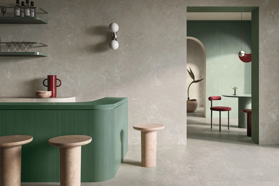 Bar s keramickým obkladem a dlažbou Dorset od Italgraniti