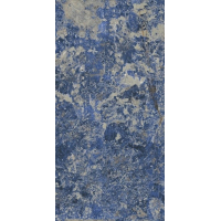 Dlažba Rex Les Bijoux de Rex sodalite bleu 120x240x0,6 cm glossy rektifikovaná