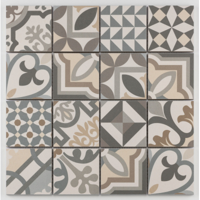 Keramická mozaika Bärwolf patchwork grey 32x32 cm