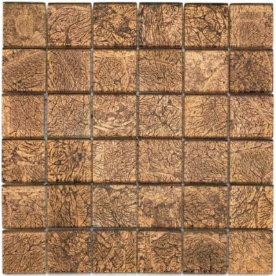 Skleněná mozaika Bärwolf hnědá 30x30 cm