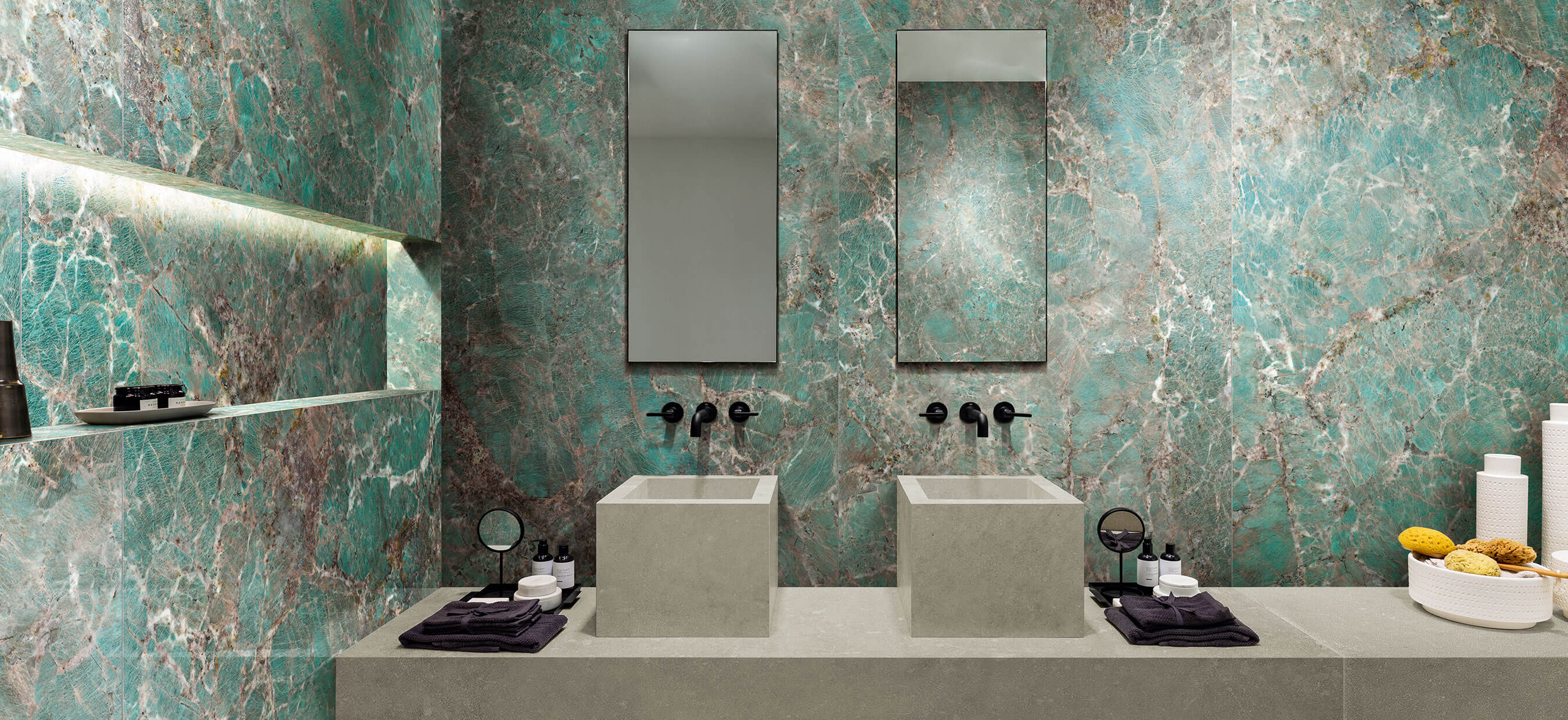 Koupelna s obkladem Étoile de Rex v designu illusion